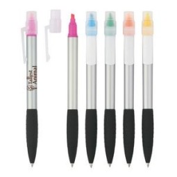 The Neptune Twist Pen With Highlighter - 5.5" H